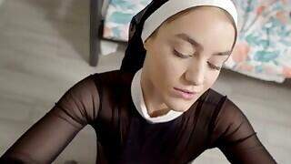 Kenzie Madison has just the costume to get under her preacher dad`s skin: A sexy nun. She`s had an ongoing relationship with her stepbrother, Kyle Mason, so she calls him in to help her zip into the..